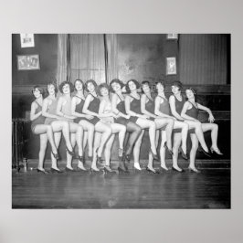 Showgirls, 1925. Vintage foto Poster