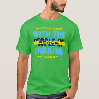 Showing solidarity for the people of Ukraine vinta T Shirt