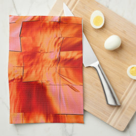 Showlax färg i mosaic struktur mjuk, kardad kökshandduk