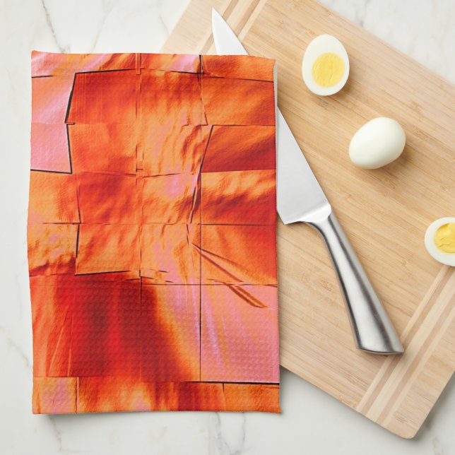 Showlax färg i mosaic struktur mjuk, kardad kökshandduk (Vikt i Fjärdedel)