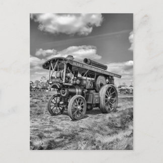 Showmans Engine "Lord Nelson" Black and White Vykort