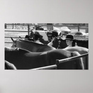 Showmanship in Black and White Poster