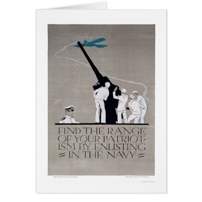 Showpatriotism - Enlist marinen (US02313) Hälsningskort (Framsidan)