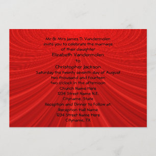 Showproer Red Wedding bjudande Inbjudningar