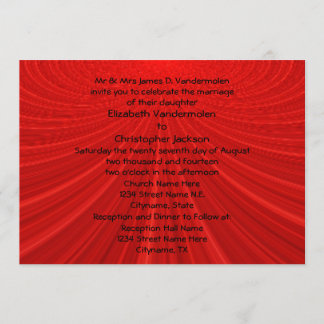 Showproer Red Wedding bjudande Inbjudningar