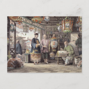 Showroom of a Lantern Merchant in Peking, from 'Ch Vykort