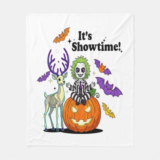 Showtime Funny Halloween Fleecefilt (Framsidan)