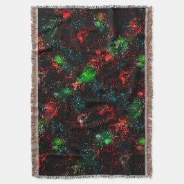 Showy färg-plåster under mörk och left-overmosaik filt