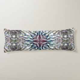 Showy struktur kaleidoscope i sandsilvret färg kroppskudde