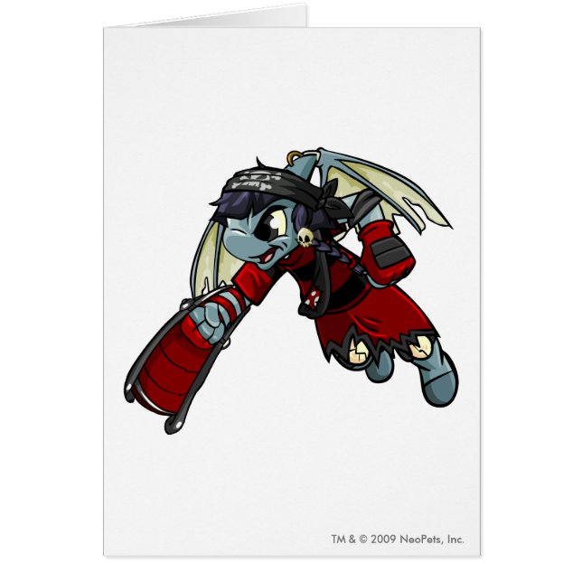 Shoyru Krawk öspelare Hälsningskort (Framsidan)