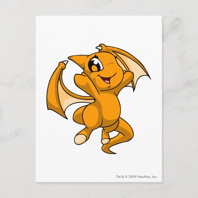 Shoyru Orange Vykort (Framsida)