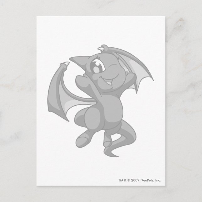 Shoyru Silver Vykort (Framsida)