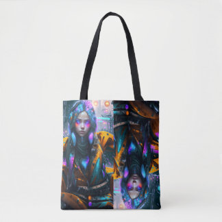 Shpper bag Neon Girl design Tygkasse