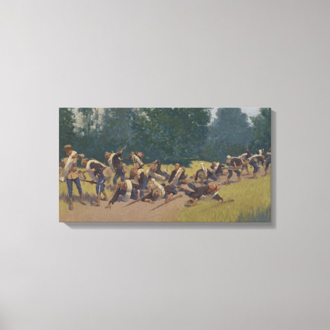 Shrapnel i San Juan Backe Canvastryck (Framsida)