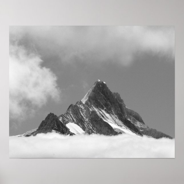 Shreckhorns topp, 3741 m. från Faulhorn, Poster (Framsidan)