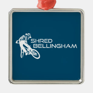 Shred Bellingham Washington Mountain Biking Julgransprydnad Metall