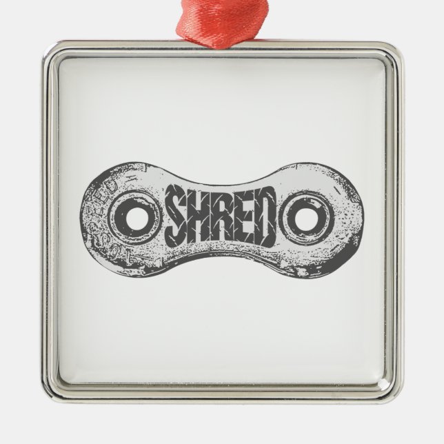 Shred Bike Chain Link Julgransprydnad Metall (Framsidan)