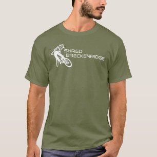 Shred Breckenridge Colorado Mountain Biking T Shirt