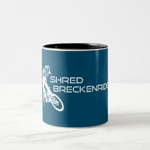 Shred Breckenridge Colorado Mountain Biking Två-Tonad Mugg