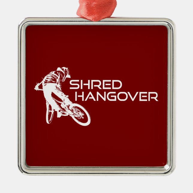 Shred Hangover Arizona Mountain Biking Julgransprydnad Metall (Framsidan)