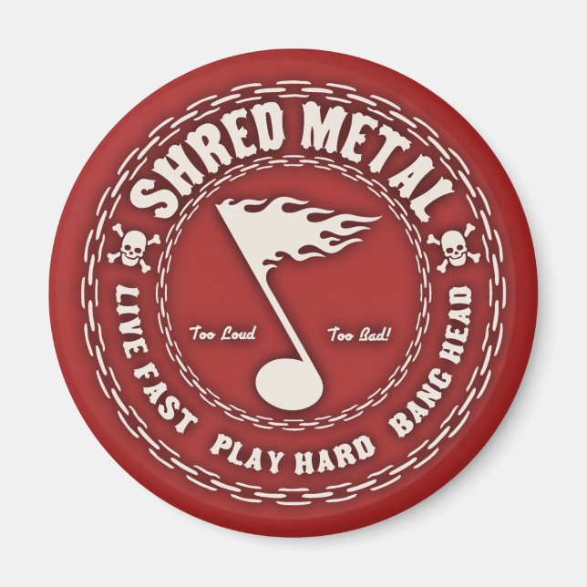 Shred Metall Magnet (Framsidan)