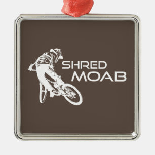 Shred Moab Mountain Biking Julgransprydnad Metall