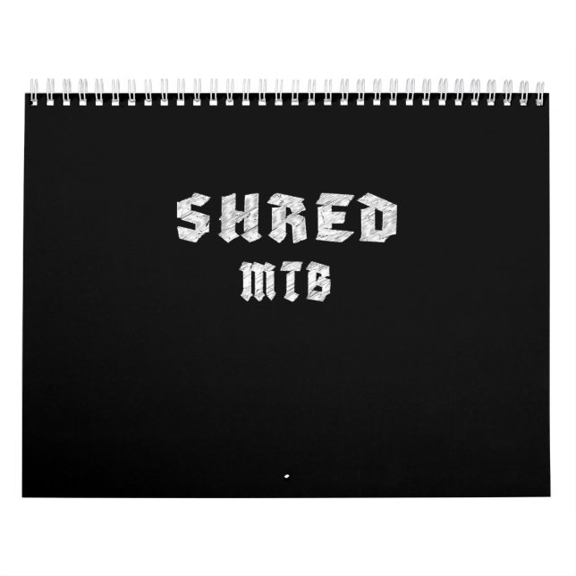 Shred Mtb Mountain Biking Kalender (Omslag)