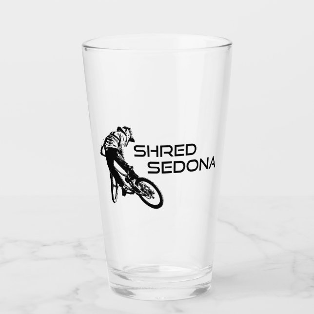 Shred Sedona Arizona Mountain Biking Glaskopp (Framsida)
