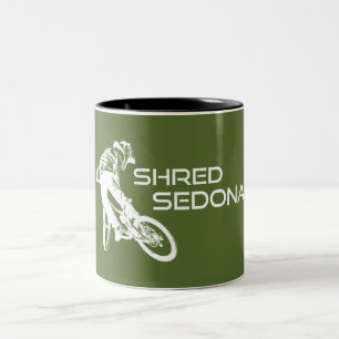 Shred Sedona Arizona Mountain Biking Två-Tonad Mugg