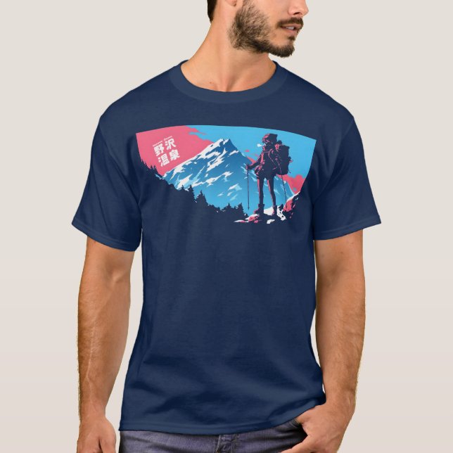 Shred Slopes of Nozawa Onsen T Shirt (Framsida)