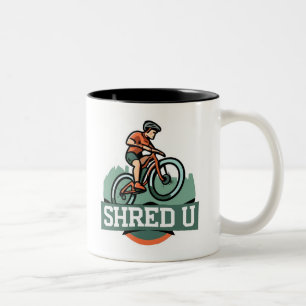 Shred Universiteten Mountain Biking Två-Tonad Mugg