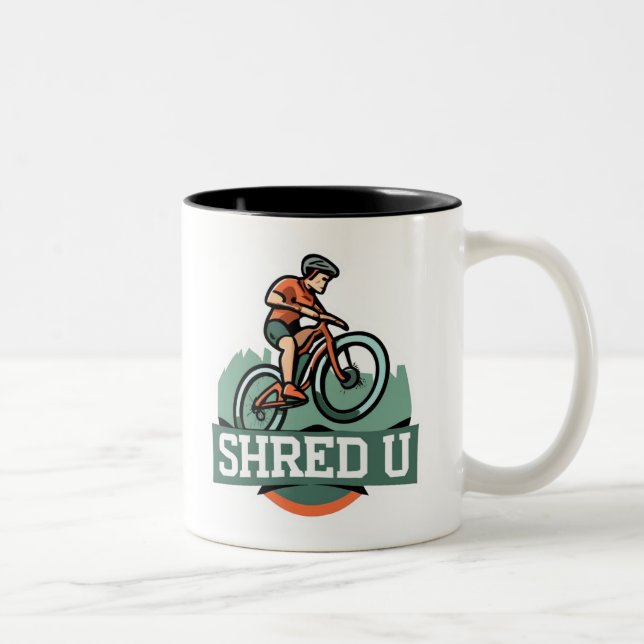Shred Universiteten Mountain Biking Två-Tonad Mugg (Höger)