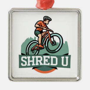 Shred University Mountainbike Julgransprydnad Metall