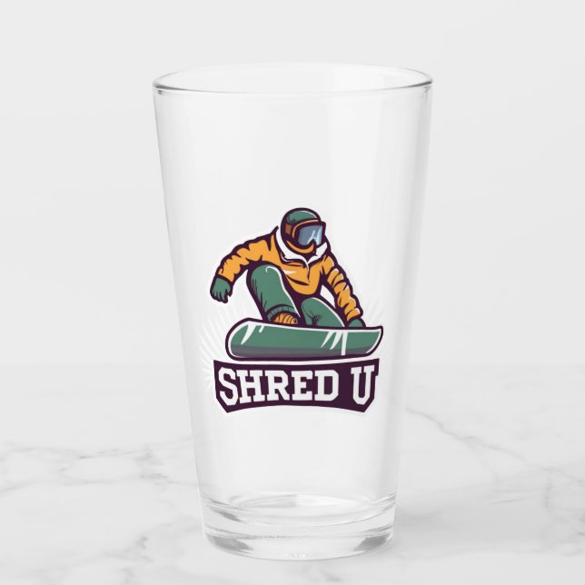 Shred University Snowboarding Glaskopp (Framsida)