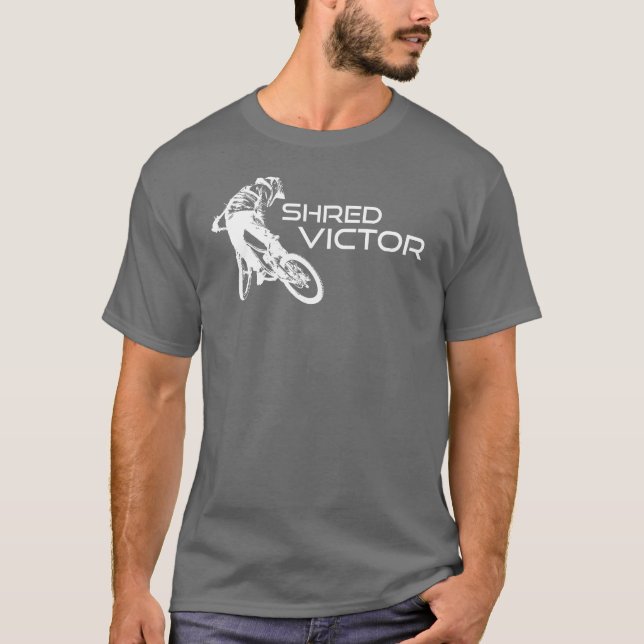 Shred Victor Idaho Mountain Biking T Shirt (Framsida)