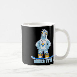 Shred Yeti - Roligt Yeti Bigfoot Sasquatch Snowboa Kaffemugg