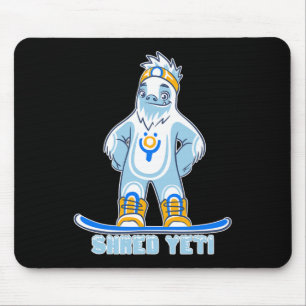 Shred Yeti - Roligt Yeti Bigfoot Sasquatch Snowboa Musmatta