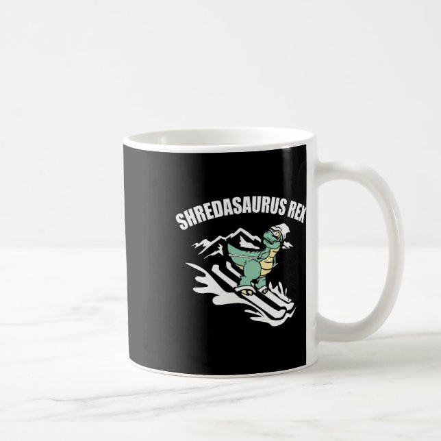 Shredasaurus Rex Skid Dinosaur Barn Rolig Skidpres Kaffemugg (Höger)