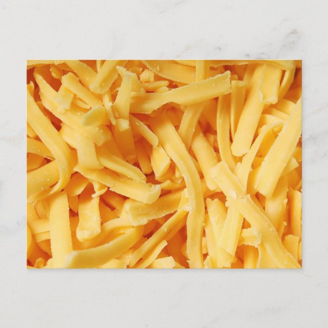Shredded Cheddar Cheese Vykort (Framsida)