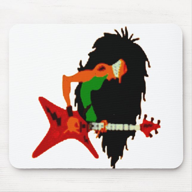 Shredder's Speed Pad: Rock Guitarist Mouse Pad Musmatta (Framsidan)
