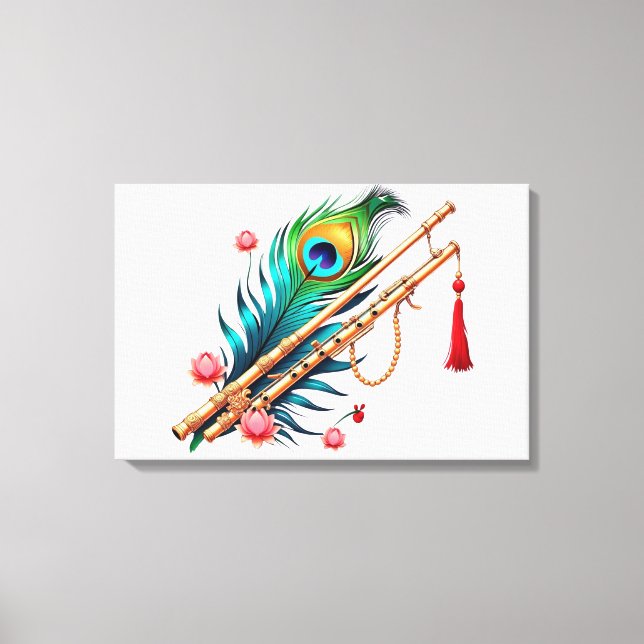 Shree Krishna Janmashtami Canvastryck (Framsida)