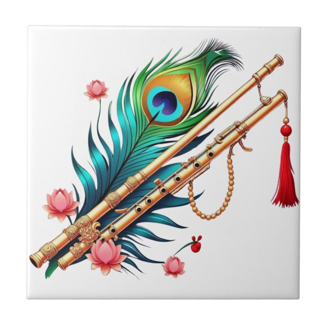Shree Krishna Janmashtami Kakelplatta (Framsidan)