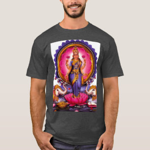 Shree Lakshmi Goddess guddess för Kärlek välmående T Shirt