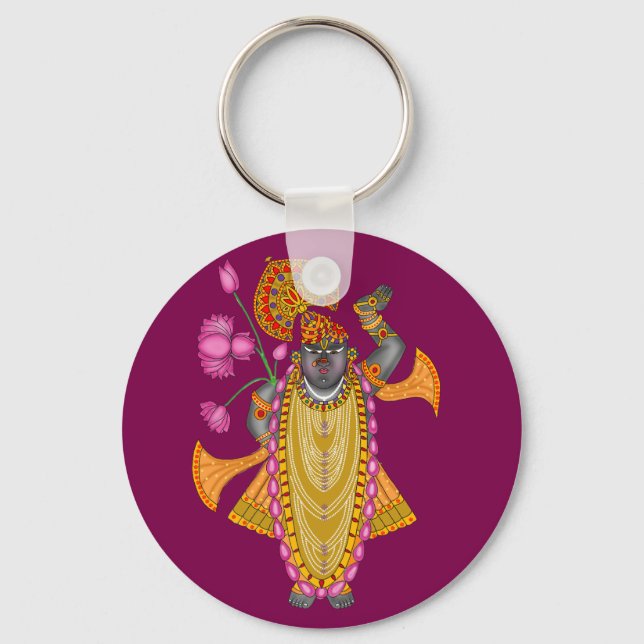 Shreenath Ji Keychain Nyckelring (Framsida)