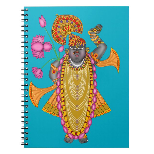 Shreenath Ji Notebook Anteckningsbok (Framsidan)