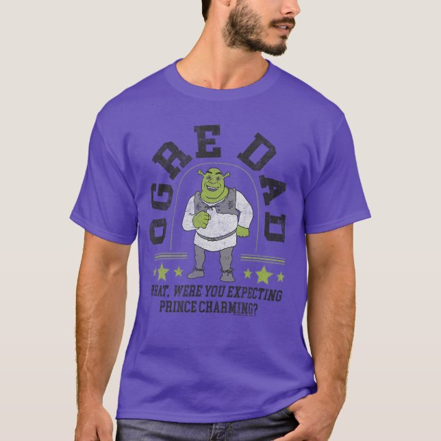 Shrek Fathers Day Ogre Dad Prince Charming Quote g T Shirt (Framsida)