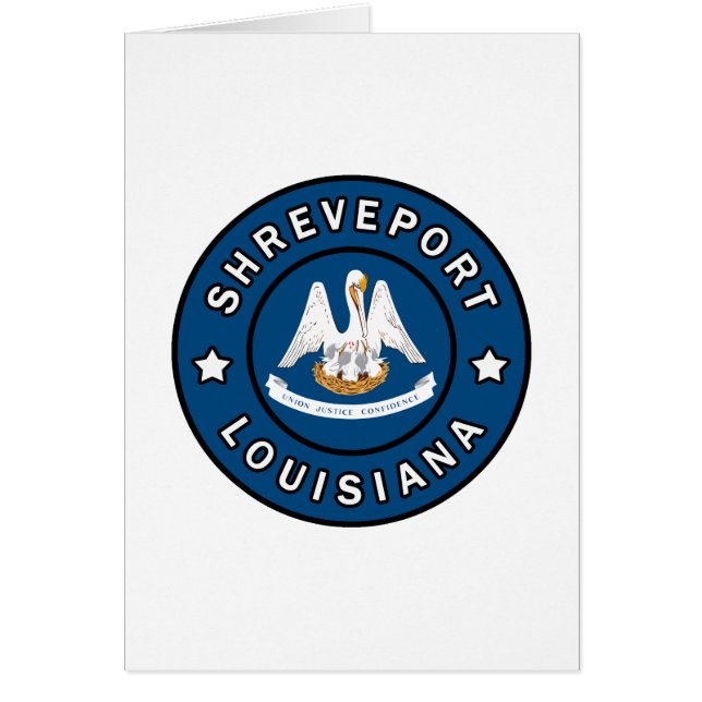 Shreveport Louisiana Hälsningskort (Framsidan)