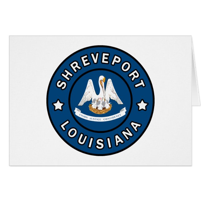 Shreveport Louisiana Hälsningskort (Framsidan Horizontal)