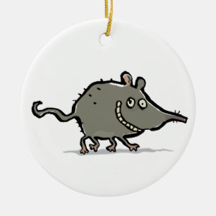 shrew julgransprydnad keramik
