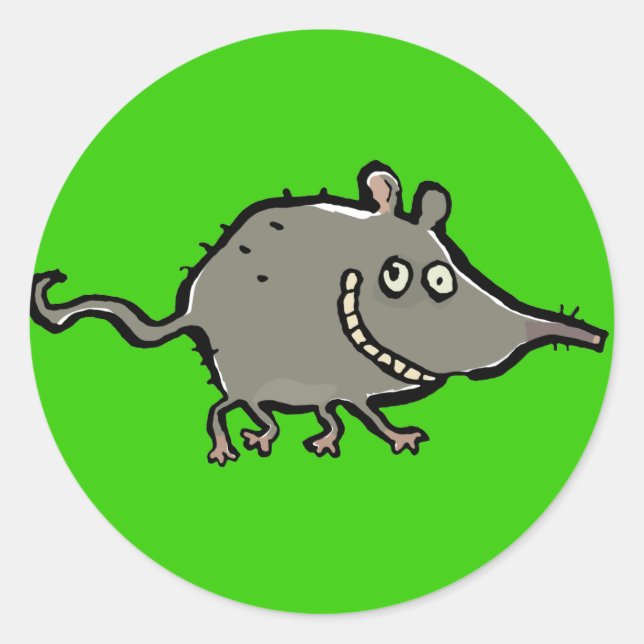 shrew runt klistermärke (Framsida)